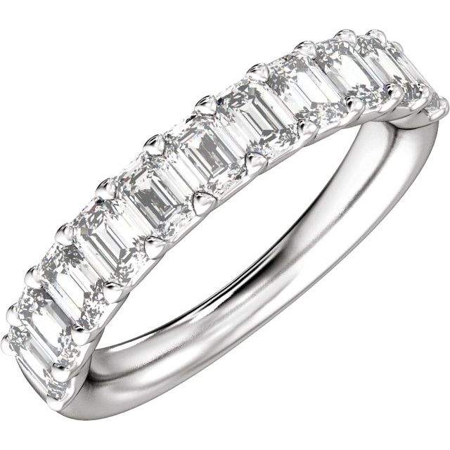14K White 2 1/5 CTW Lab-Grown Diamond Band