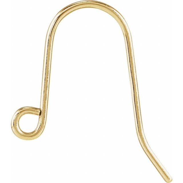 10K French Wire Earring Top