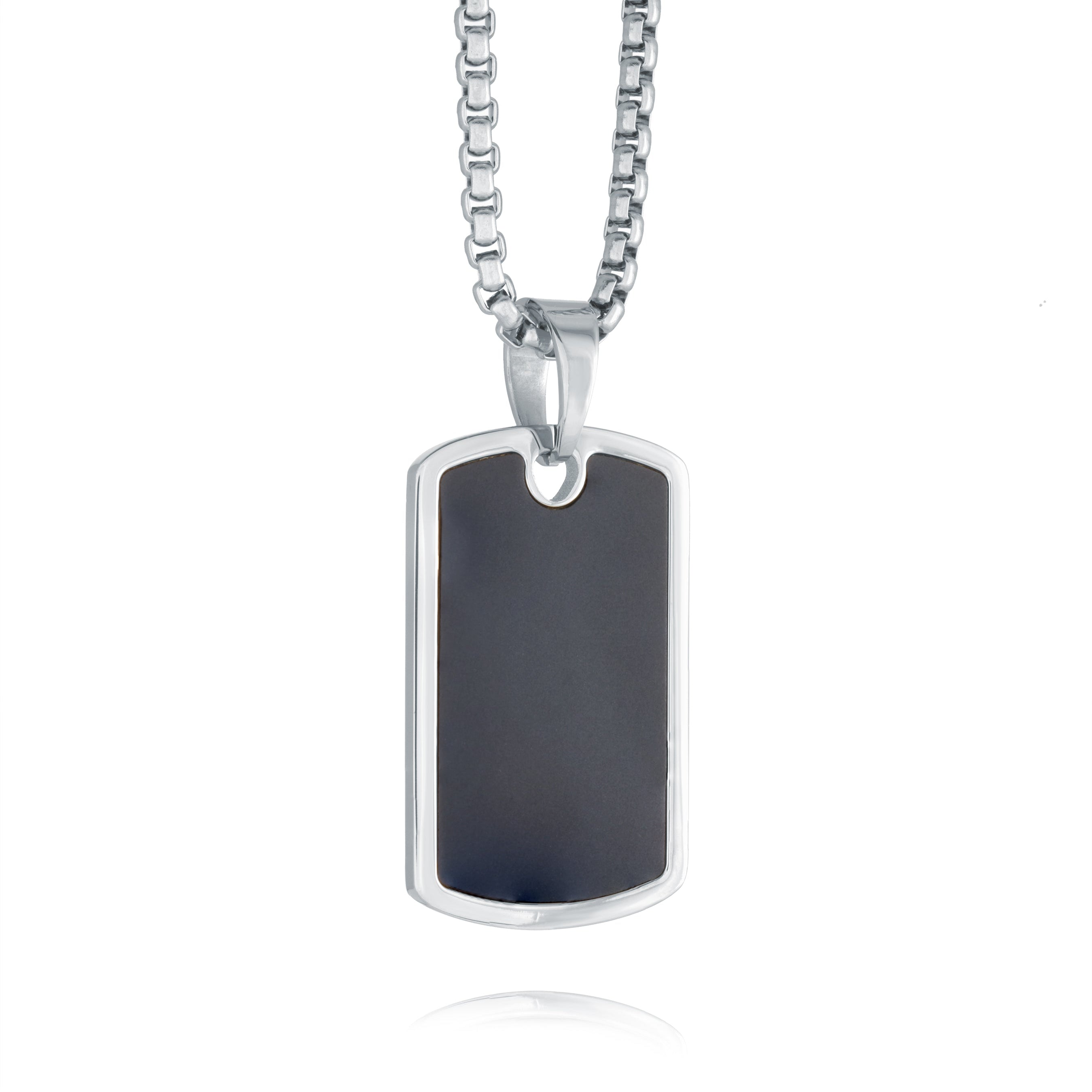 Matte Centre Dog Tag