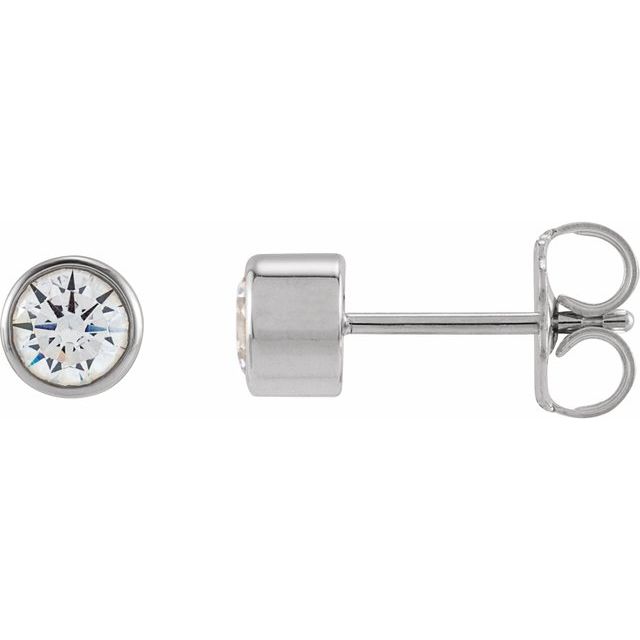14K Round 1/2 CTW Lab-Grown Diamond Earrings