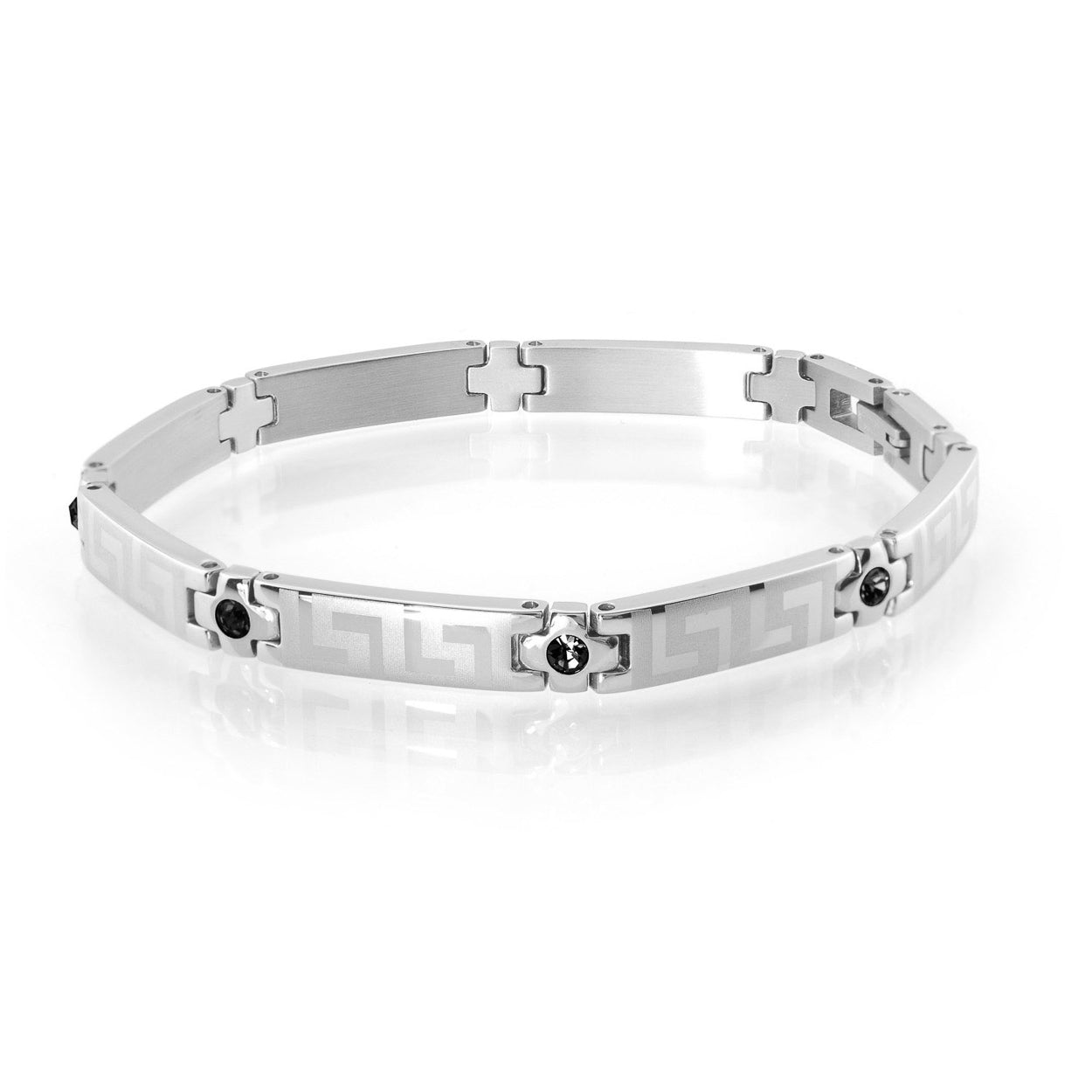 Greek Key Gem Bracelet