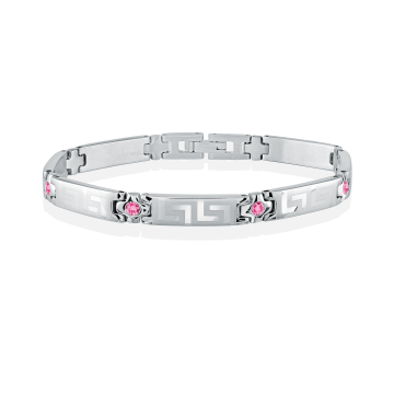 Greek Key Gem Bracelet