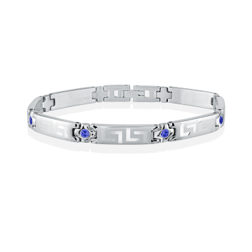 Greek Key Gem Bracelet