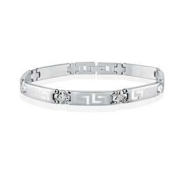 Greek Key Gem Bracelet