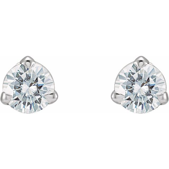 14K Stuller Lab-Grown Moissanite™ Earrings
