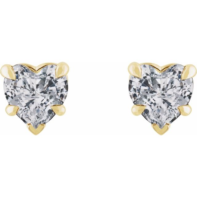 14K Natural Sapphire Stud Earrings