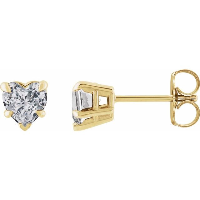 14K Natural Sapphire Stud Earrings