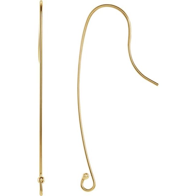 14K Gold-Filled Long Wire Earring Top