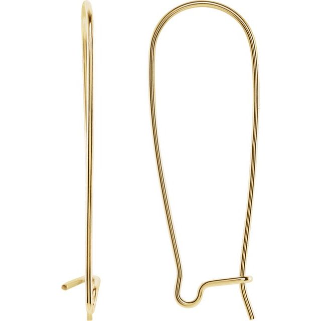 14K Gold-Filled Kidney Wire Earring Top