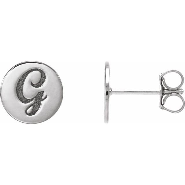 Engravable Disc Earrings