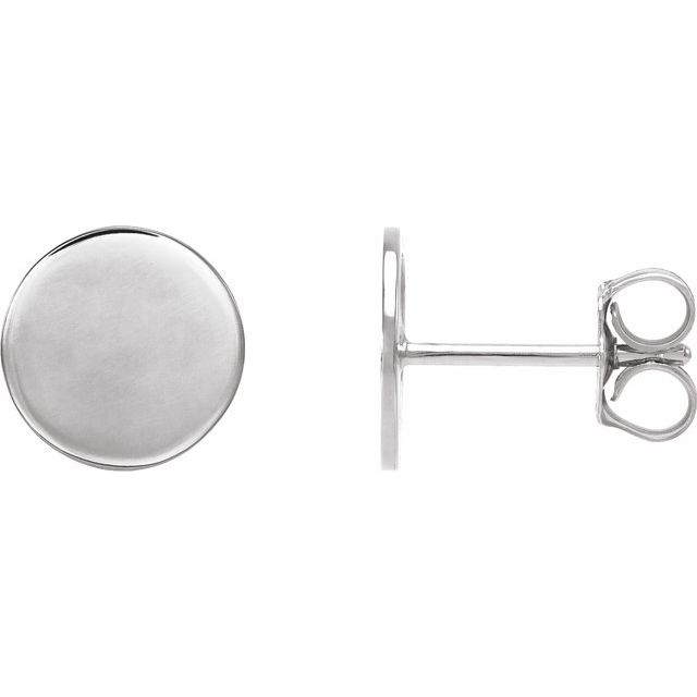 Engravable Disc Earrings