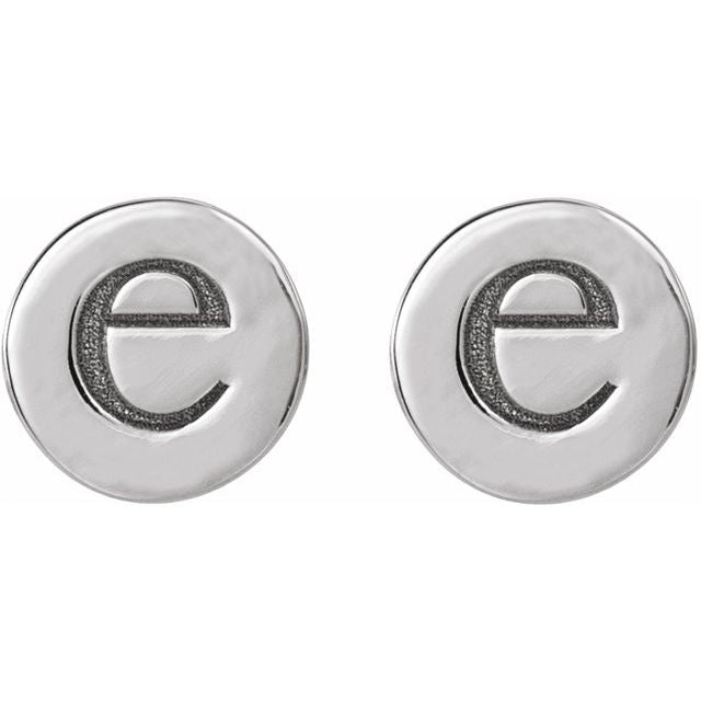 14K Engravable Disc Earrings