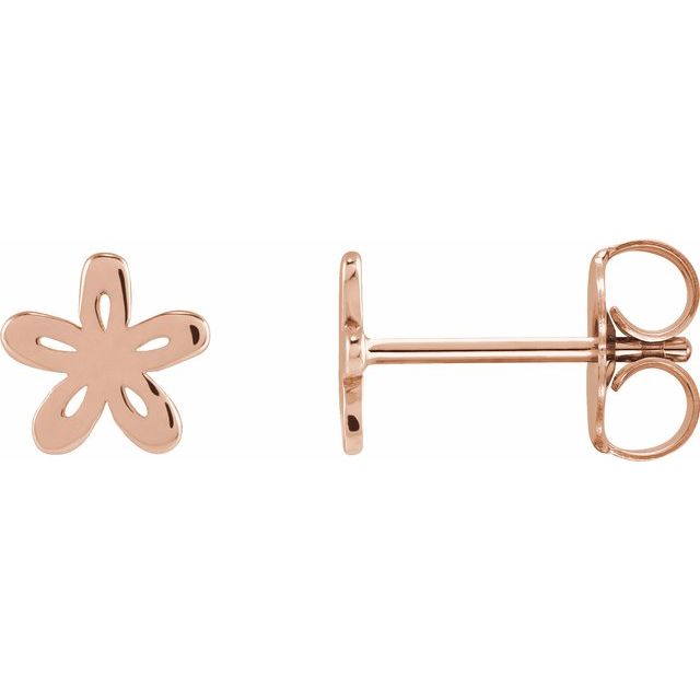 14K Floral Earrings