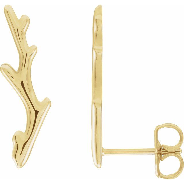 14K Right Branch Ear Climber