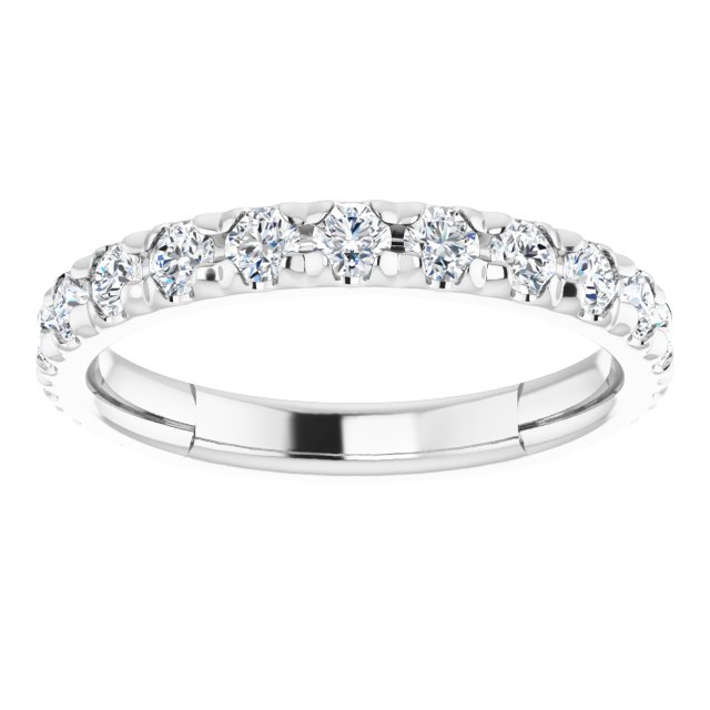 14K White 1 CTW Lab-Grown Diamond Band