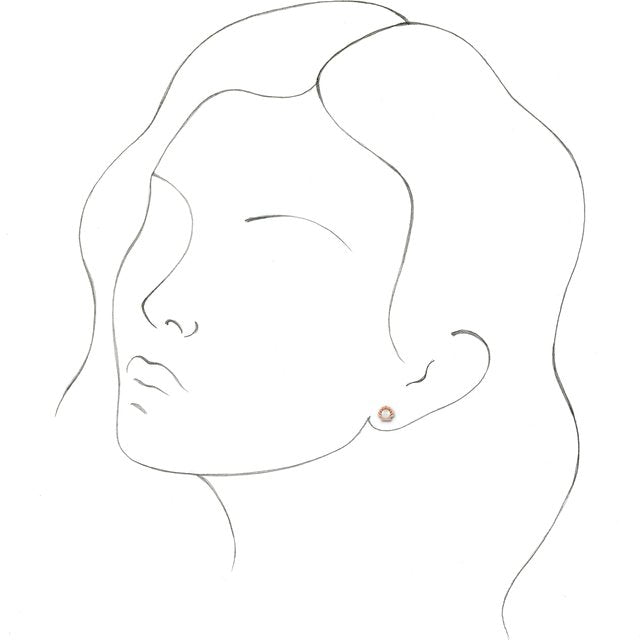 14K Cultured Seed Pearl Shell Earrings