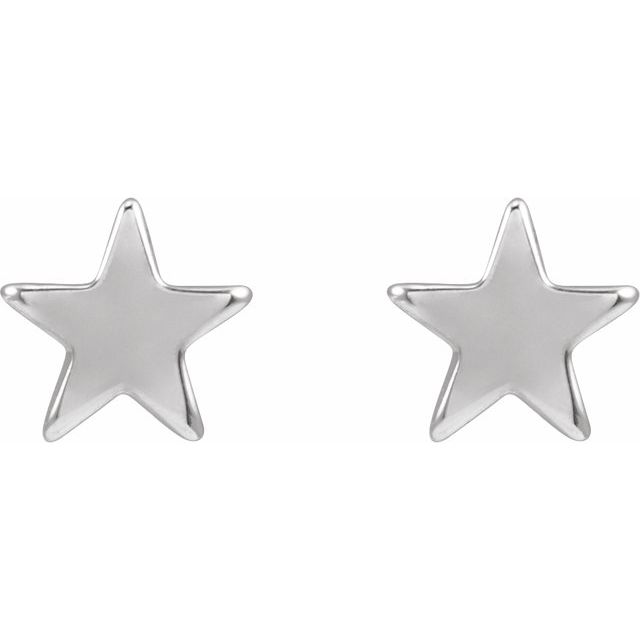 Star Friction Post & Back Earrings