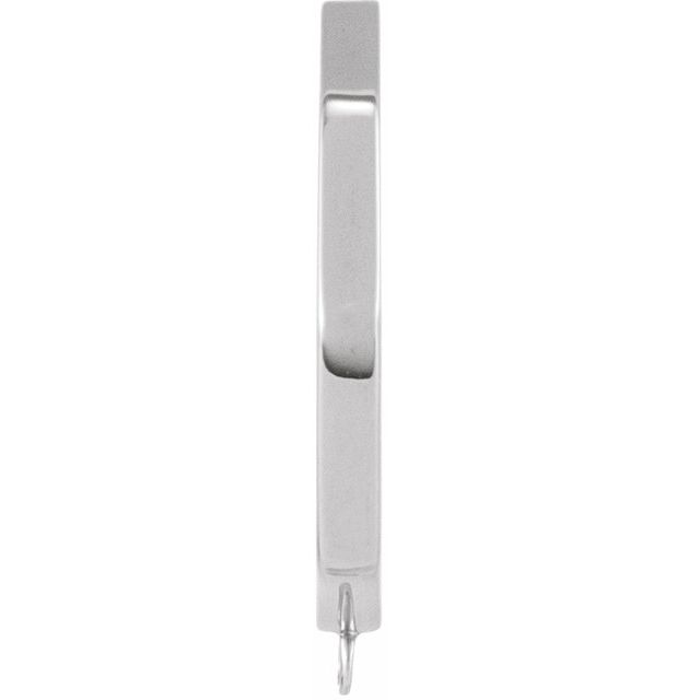 Sterling Silver Geometric Hoop Earring Top