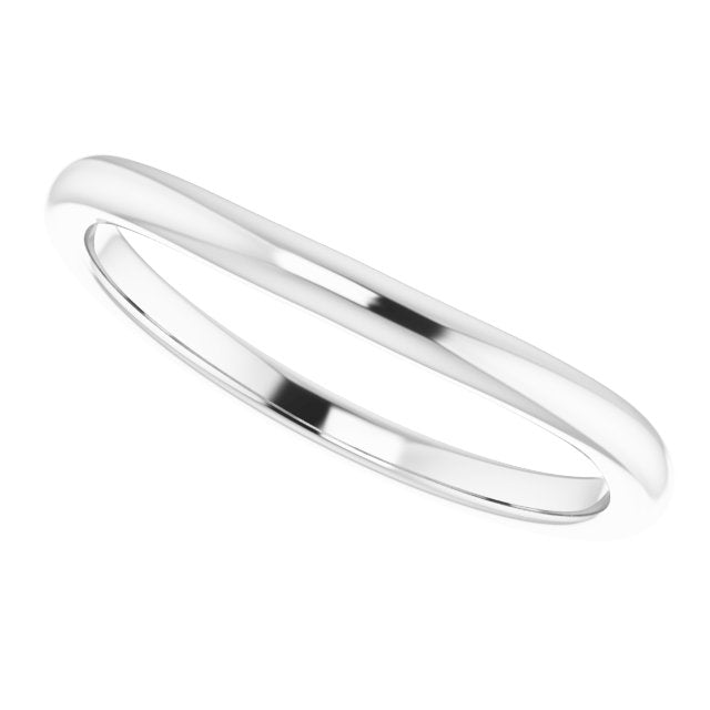 Platinum Contour Matching Band
