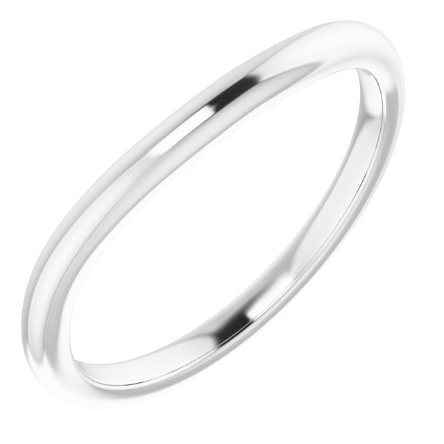 Platinum Contour Matching Band