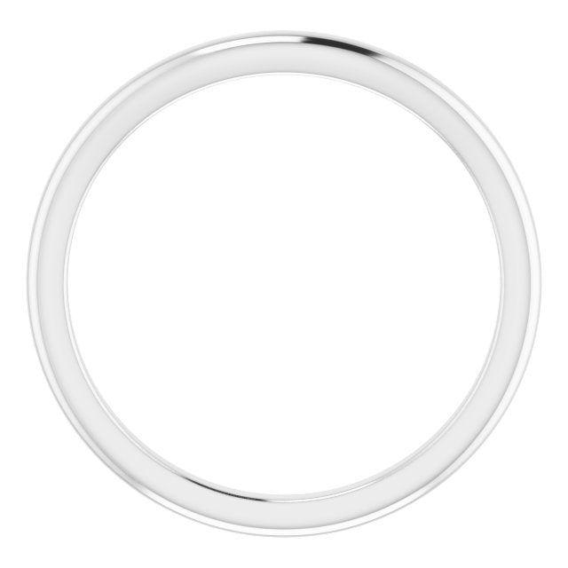 Platinum Contour Matching Band