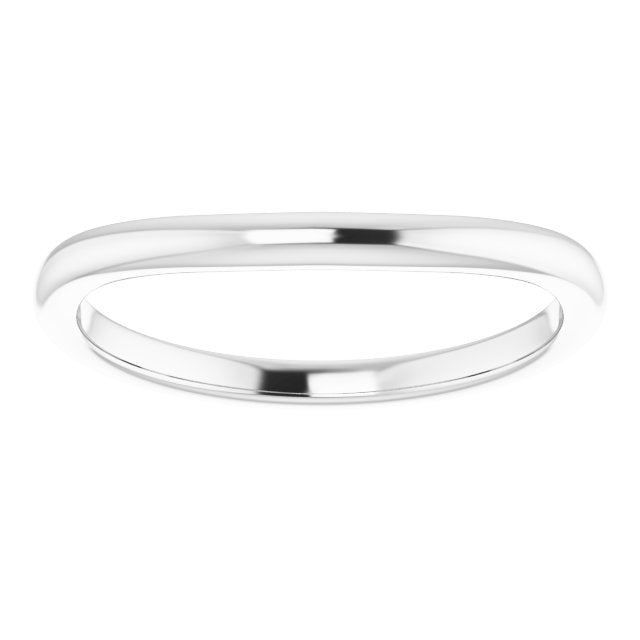 Platinum Contour Matching Band