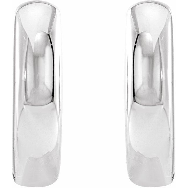 Sterling Silver Hinged Hoop Earrings