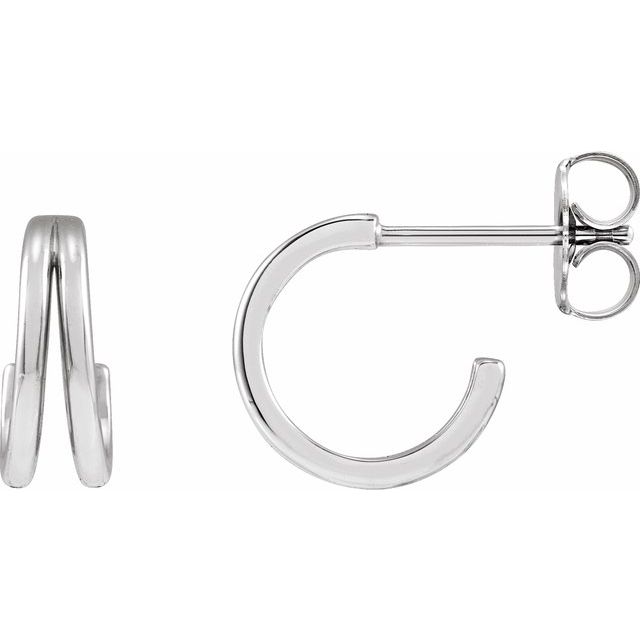 14K Huggie Hoop Earring