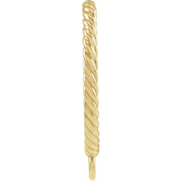 10K Hoop Earring Top