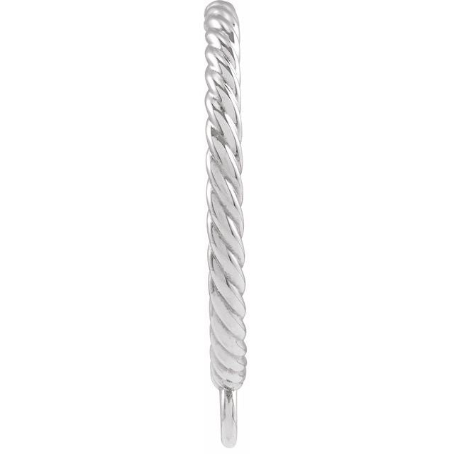 18K Hoop Earring Top