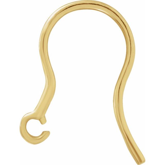 18K French Wire Earring Top
