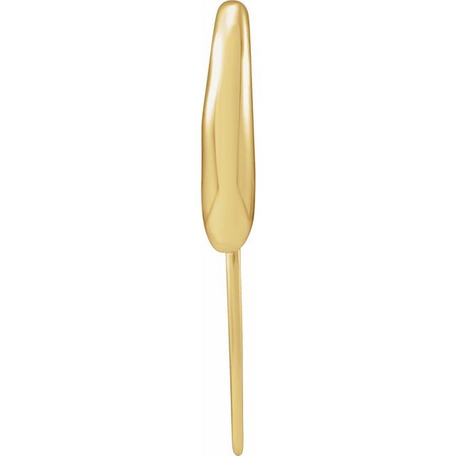 14K Accented French Wire Earring Top
