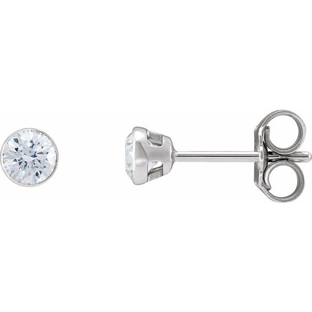 14K 1/2 CTW Natural Diamond Ultra-Lightweight Stud Earrings