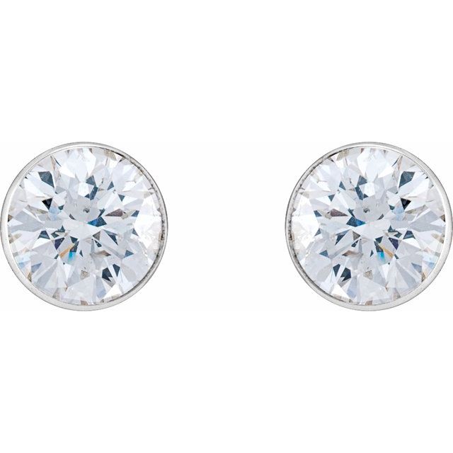 14K 1/2 CTW Natural Diamond Ultra-Lightweight Stud Earrings