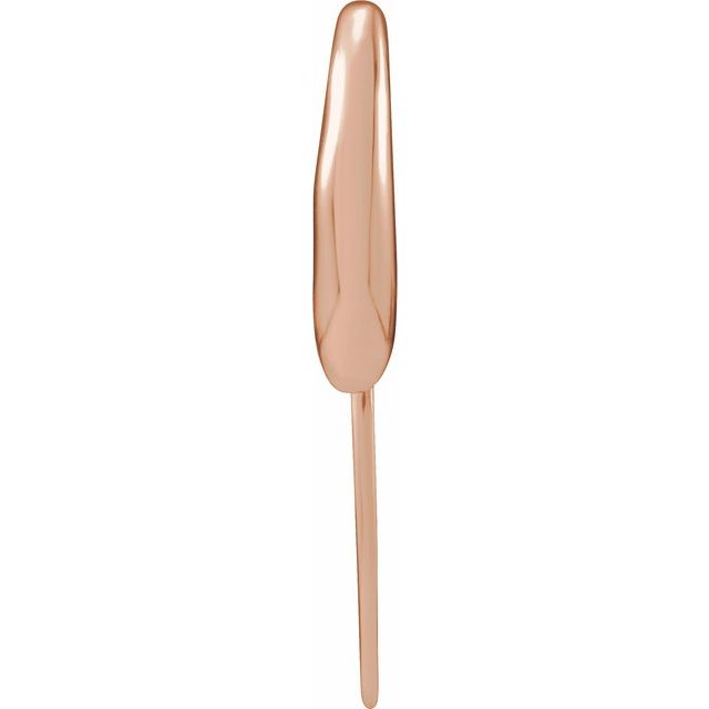 14K Accented French Wire Earring Top