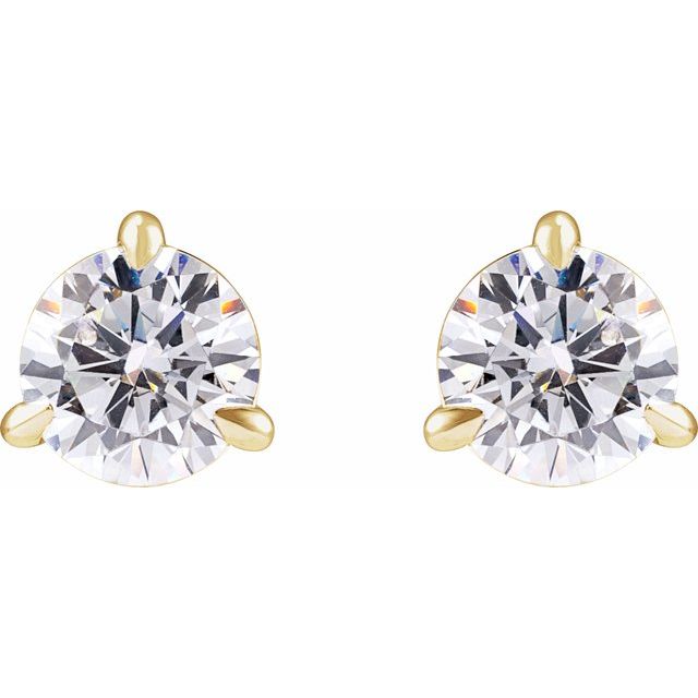 14K 1 CTW Lab-Grown Diamond Cocktail-Style Stud Earrings