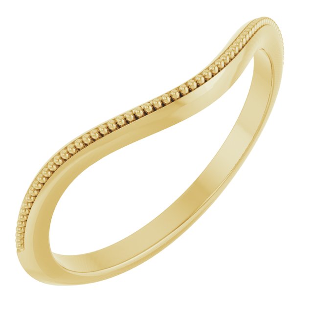14K Oval Matching Band