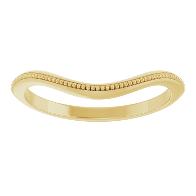 14K Oval Matching Band