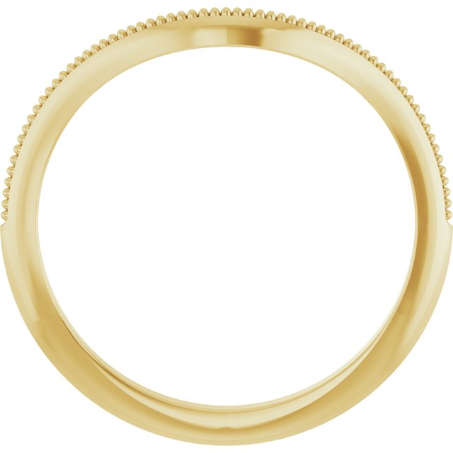 14K Oval Matching Band