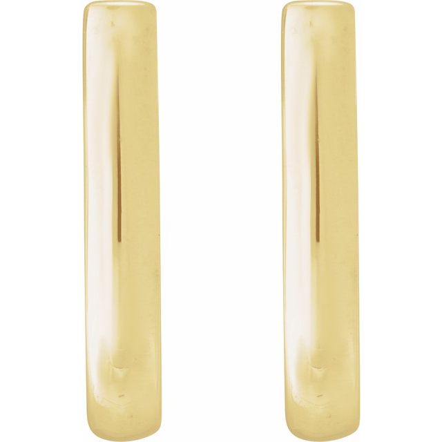 14K J-Hoop Earrings