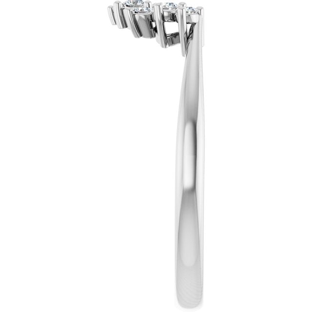 14K White 1/5 CTW Natural Diamond Matching Band