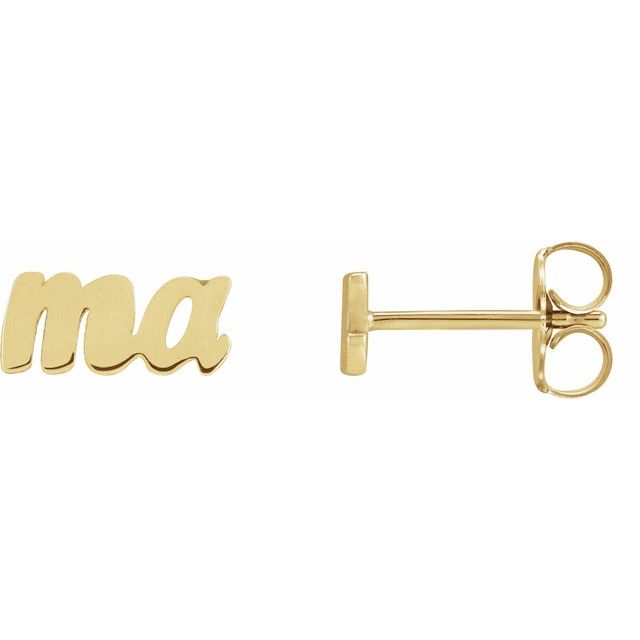 14K Mama Earring