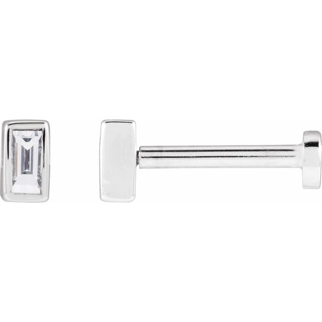 14K .04 CT Lab-Grown Diamond Stud Earring