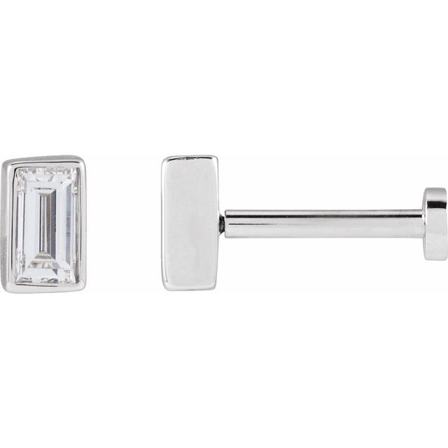 14K 1/10 CT Lab-Grown Diamond Stud Earring