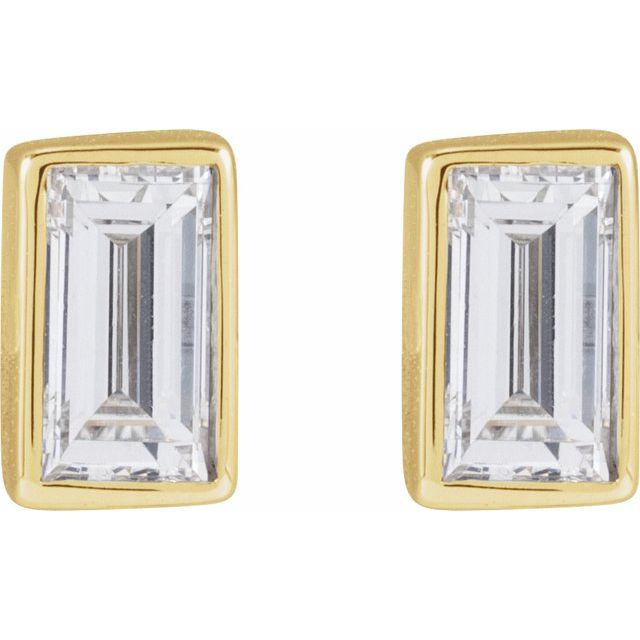 14K 1/10 CT Lab-Grown Diamond Stud Earring