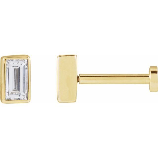 14K 1/10 CT Lab-Grown Diamond Stud Earring
