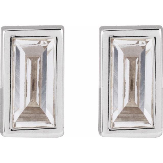 14K .07 CT Natural Diamond Stud Earring