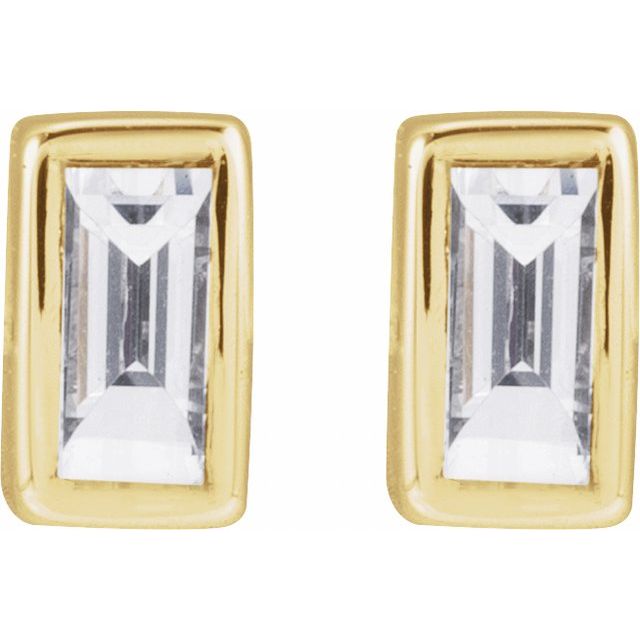 14K .04 CT Natural Diamond Stud Earring