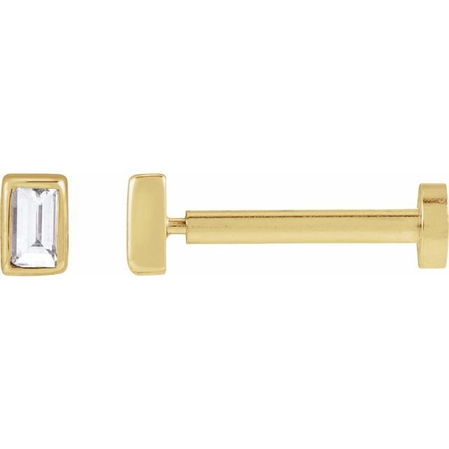 14K .03 CT Lab-Grown Diamond Stud Earring