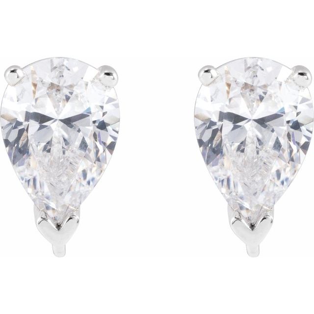 14K 1/3 CT Lab-Grown Diamond Earring Top